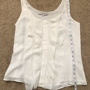 Loft XS cream dressy cami